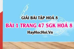Giải bài 1 trang 47 SGK Hoá 8: Sự biến đổi chất